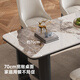 Fengzhiyi slate island table integrated with dining table 2025 new retractable home light luxury high-end Internet celebrity center table CT29 retractable island table (including cabinet) - single dining table 1.8m (track socket + double hole tea stove + induction cooker)
