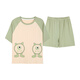 Des pyjamas à manches courtes pour femmes sont pour des vêtements de maison minces de grande taille en coton d'été peuvent être portés à l'extérieur pour le printemps décontracté et l'automne mignon GXT6636 m (recommandé 75-95jin [Jin est égal à 0,5 kg]))