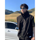 GXMY American Functional Functional Maneveless Work Chaleco de alta gama de la marca de moda de montaña de alta gama Menores de la altura de la montaña con capucha Chaqueta para hombres Black XL