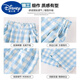 
Disney girls plaid trousers 2025 spring new style medium and large girls fashionable loose wide-leg pants spring children's sports pants 15266 blue 120