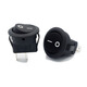 Tianshili KCD11 small round boat switch 16.5mm small power switch rocker switch opening 15mm small round black 2 feet (pack of 10)