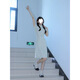 
S.SOFEA new Chinese style small fresh green short modified cheongsam dress for women 2025 838 beige S