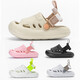 Sandalias para niños de verano Estilo coreano niños Niños y niñas zapatillas nuevas EVA Color sólido Beach Bactou Hole Zapatos Caki 15.5 (tamaño 24-25) Longitud de aproximadamente 15.5 cm