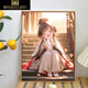 
Naiqu Girl Loves to Smile Diy Digital Oil Painting Ancient Style Character Filling Oil Color Graffiti Cartoon Acrylic Painting RS13881 [Girl Loves to Smile] 50*65cm Photo Frame (Color Selectable) + Brush Pigment