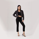 Levi's [Same Model in Shopping Mall] Levi's 25 summer new women's 724 high waist slim straight jeans 18883 Black 24 (30)