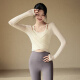 
ACKDCS yoga suit Pilates top for women in spring and summer running, fashion mesh fitness set high-end sense two-piece set