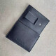 CoaCH (COACH) men's short card bag genuine leather bag coin wallet business card bag official authentic black embossed simple version