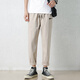 
Huili casual men's pants summer casual trousers for men fashion and versatile business loose solid color large size straight pants LG-HL-Mortal Thousand Products-9904 Army Green L (recommended 130-145Jin[Jin equals 0.5 kg])