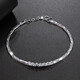 Pavilion platinum bracelet for women Pt950 platinum bracelet diamond effect jewelry jewelry birthday gift Valentine's Day girlfriend about 4.55-4.75 grams long about 15.5+1.5c