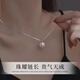 China Gold S925 Silver Natural Pearl Necklace Retro Simple Clavicle Chain Pendant Practical Birthday Gift for Girlfriend Classic Brand Gift Box *Shipment from Yagura* Same Day/Next Day Delivery