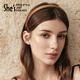 She's simple tracking dopamine simulated silk satin hairband hairpin headband high-end hair accessories hairpin hairpin hairpin hairpin dark brown F1