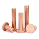 Gold super copper flat head solid rivets pure copper solid rivets flat head copper rivets M2M2.5M3M4M5M6M8 M8*30 (2 pieces)
