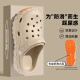 Chaussures de trou d'opération antidérapant Anshangfen Anti-Slip pour les hommes en été portez des sandales anti-odor EVA à semelles épaisses pour les femmes pour les femmes. Khaki [Honeycomb Anti-slip, position à long terme sans fatigue] 42-43 adaptée à 41-42 (longueur intérieure 260 mm)