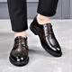 SUSTYLE International Light Luxury Brand Summer Real Cowhide Men's Anti-Slip and Wear-resistant 2024 New Hollow Cold Leather Shoes High-end All Cowhide Black 13701 41 Leather Shoes Standard Size