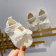 Ono seven-day baby toddler shoes spring and autumn baby lace princess shoes toddler color cotton newborn 100-day year-old cloth shoes without losing shoes baby toddler shoes lace bow 11cm inside