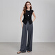 Chuyu pantalon décontracté pour les femmes au printemps 2025 Intelligence élevée Grey High Toop Tempage long Tempérament Pantalon de banlieue
