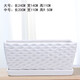Ceramic flower pot creative rectangular household indoor simple succulent spider plant green ivy green plant viewing pot Rectangular 12108 brown flower separation tray Large