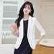 Troman early autumn white suit jacket women's thin high-end professional wear women's temperament commuting OL workplace suit