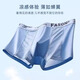 
Yalu underwear men's summer plus size plus fat ice silk flat corner mesh breathable boxer shorts