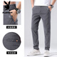 Playboy; PLAYBOY [Venta caliente en la tienda] Pantalones casuales Mandea de primavera y verano Pantalones rectos sueltos 2025 Nuevo fitness grises delgados [Garantía de calidad] HO653 Black Size 36 (circunferencia de la cintura 2 pies 8)