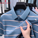 Montagut Polo Camisa Camiseta de manga corta para hombres en el verano Nuevo solapa de alta gama El algodón de seda de algodón de algodón de algodón de algodón de algodón 15100 de color verde claro Size 165