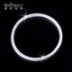 SHENGSHIQIYUAN platinum bracelet for women pt950 platinum bracelet ancient heritage bracelet for women solid simple plain ring light luxury inner diameter 54mm weight 17-18g thick about 2.5mm
