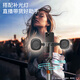 Qi Lun (Qilun) Vollautomatischer Selfie-Stick-Follow-up Gimbal 360 Grad rotierende Handheld-Mobiltelefon-Schießen gegen das Hauch von Live-Yoga AI Face Intelligent Tracking Stativ tragbares Reisen Q13 Gimbal Selfie Stick mit Dual Lights