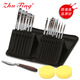 15 Nylon Haarkunst Pinsel Schwarzweiß Nylon Haar Aquarell