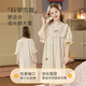 
Yunxiangyi children's nightgown girls nightgown summer cool feeling modal cotton antibacterial sweet gentle strip flower pullover nightgown size M