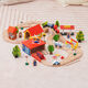 Holz kleiner Zug Hape Track Set Magnetic Lokomotive 3-5-7 Jahre alte Jungen Bausteine ​​Kinderspielzeug Brio Wild Animal Tracks Elektroauto