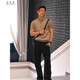Wu Quanwan Amerikaner Henry Neck Waffel Kurzärmel Polo-Hemd Herren Sommersportness T-Shirt Muskel Halbärmel T-Shirt Top grau Stoff Upgrade 2xl 145 bis 160 Jin [Jin gleich 0,5 kg] Wearable