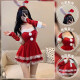 
Desire for a try on sexy underwear 2025 new sexy Christmas bunny girl seductive outfit passionate bed couple dating suit New Year rabbit suit [red] + 9756 hollow net suit M (recommended 80-105Jin [Jin equals 0.5 kg])