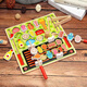 Children's house kitchen toy set board wooden simulated kitchen utensils boy and girl cooking set barbecue shop
