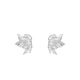 (YS) Pure silver 999 sterling silver butterfly earrings earrings sterling silver 9999 pierced ears for sleeping without removing screws earrings pure silver 999 brushed butterfly earrings