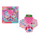OUOETY children's non-toxic cosmetic toy box 3-6 years old can wash makeup for little girls' special nail polish lipstick strawberry 148s strawberry children's makeup box