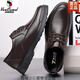 Région occidentale Chaussures masculines de chameaux Véritable cuir en cuir chaussures en cuir décontractées pour hommes Chaussures de vaches de vache mascules à fond doux Cowe de vache de vache d'âge moyen et de papa âgée Black Four Seasons 6627-Camel Brand officiel officiel 38