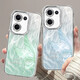 Applicable to opporeno13 mobile phone case pro feather yarn new 12 butterfly color ying 11 light luxury 10/9/findx8/7/a5pro/k12 women's model with lens film protection case Fine hole feather yarn-butterfly color ying 11 Reno13