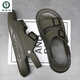 Spechts Sandalen Herren 2025 Sommer Neues modische All-Match-Sandalen mit Rutschstrandschuhen Herren Sandalen schwarz 9903 38