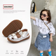 Chino Mouse official authentic children's breathable sandals, boys' sandals, fashionable and simple shoes, girls' breathable toddler shoes, beige size 23 (inner length 15cm, suitable for feet 14.5cm long)