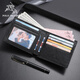 Paul Mesid Men's Wallet Men's Courte en 2025 NOUVEAU CADEAU D'ANNIVERSANT HEULLET HEUVERNE DE LUXE POUR PATE ET MARI 2313-1 [Boîte en bois rouge haut de gamme]