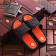 Zapatillas para hombres de pájaros carpinteros en verano, baño de baño suave de baño, baño, baño plano de baño, sandalias de pareja para mujeres 9859 [Naranja negra] 36-37 (adecuado para 35-36 desgaste)