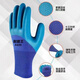 A698 Handschuhe Arbeitsschutz Kee-resistenter nicht rutschfeste wasserdichte Arbeiten Arbeitsaufbauten für die Baustelle Gummi Gummi-Großhandel Fingerkleber A698 Wear-Resistant King 36 Paare [72 Packs] klares Inventar