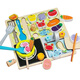 Children's house kitchen toy set board wooden simulated kitchen utensils boy and girl cooking set barbecue shop