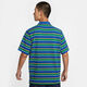 耐克（NIKE）男装2024秋季新款休闲条纹透气短袖POLO领T恤FN3897 蓝色fn3897-480 L