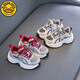 
G.DUCKKIDS little yellow duck children's running shoes for summer new mesh sneakers for boys and girls non-slip breathable soft sole dad shoes red 26 inner length 16.5cm