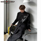 Vaderton Sheep New Chinese Men's Chinese Style Spring and Autumn Shoulder Pad Suit Jacket Men's Sexy Casual Zhongshan Suit Suit Set Black Jacket + Black Short T+ Black Pants [Three pieces XL