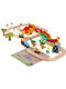 Tanhai edwone en bois dinosaur enroulé de montagne enroulé voitures électriques télécarrique télécommande petit pain de train enfant assemblage cadeau 3 dinosaur île grande aventure électrique + boîte de couleur configuration standard officielle