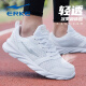 Hongxing Erke Running Shoes Zapatos 2025 Nuevo verano Mesh Sports Sports Shops Middle School Middle School Sobre Soft White Casual Shoes Erkebai (Mesh Four Seasons) 3291 40