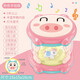 Heart Ancient Hand Pat Drum Baby Baby Children's Toys Music Music Drum puede ser recargable 8 Bebés de 1 año Educación temprana 6-12 meses 9934 Rosa