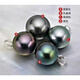 Fat Donglai's same style pearl pendant, single Tahitian black round loose bead, natural l ear stud ring, hand-customized, A style, black flawless half hole 12-13mm